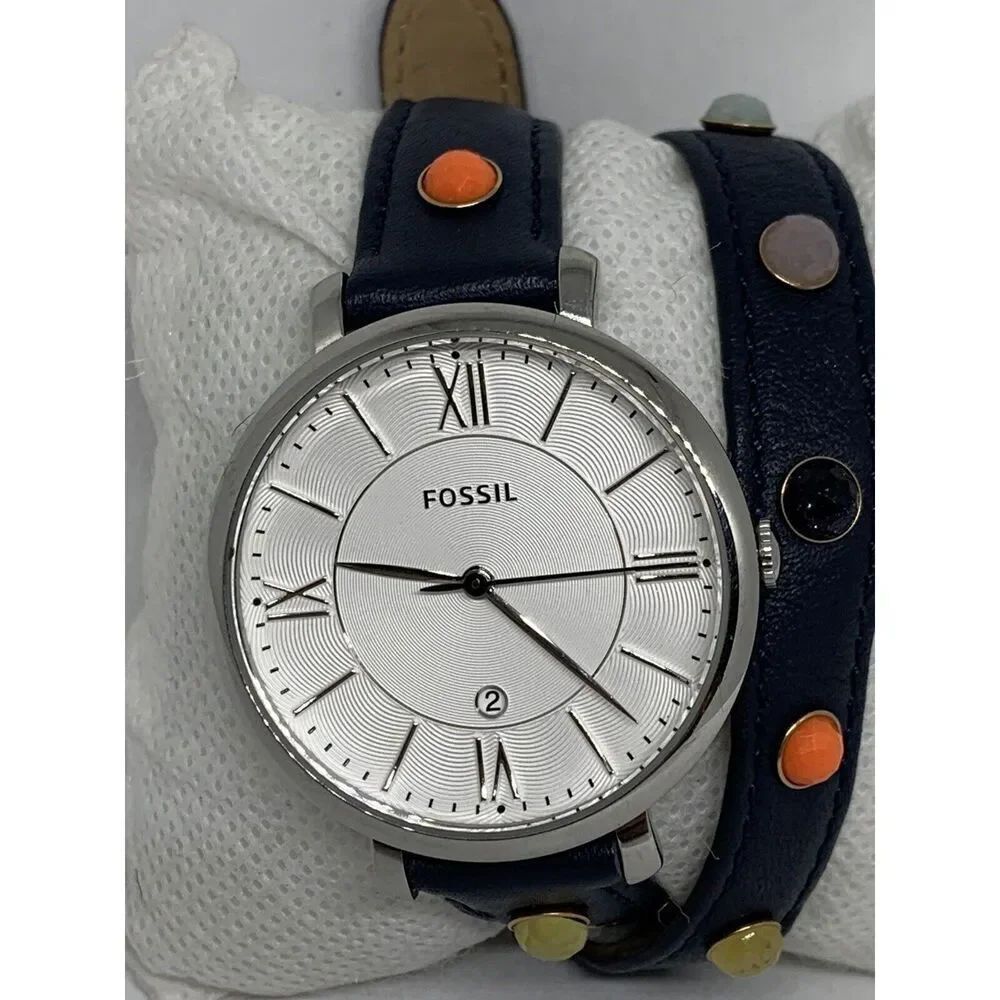 Fossil ES3972 Jacqueline Women's Leather Analog Black Dial Quartz Watch HK809